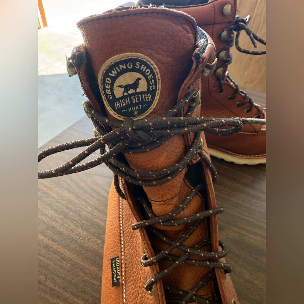 Irish Setter Tan Leather Ultradry Waterproof Men's Boots - Picture 4 of 9